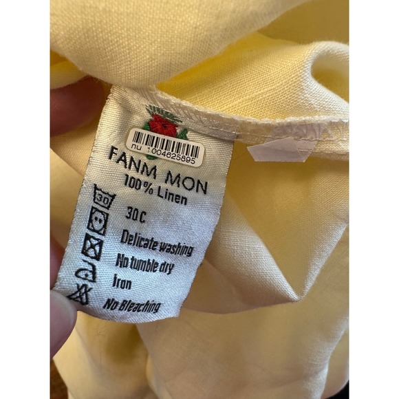 Tuckernuck Fanm Mon Alayna Linen dress size medium EUC - Picture 11 of 11